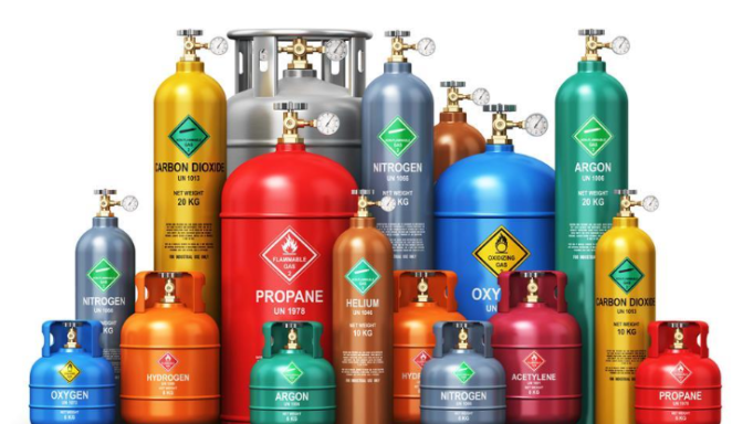 Botellas de gases industriales